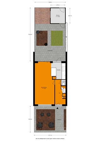 Floorplan - Dr. A. Schweitzerstraat 17, 2461 AX Ter Aar